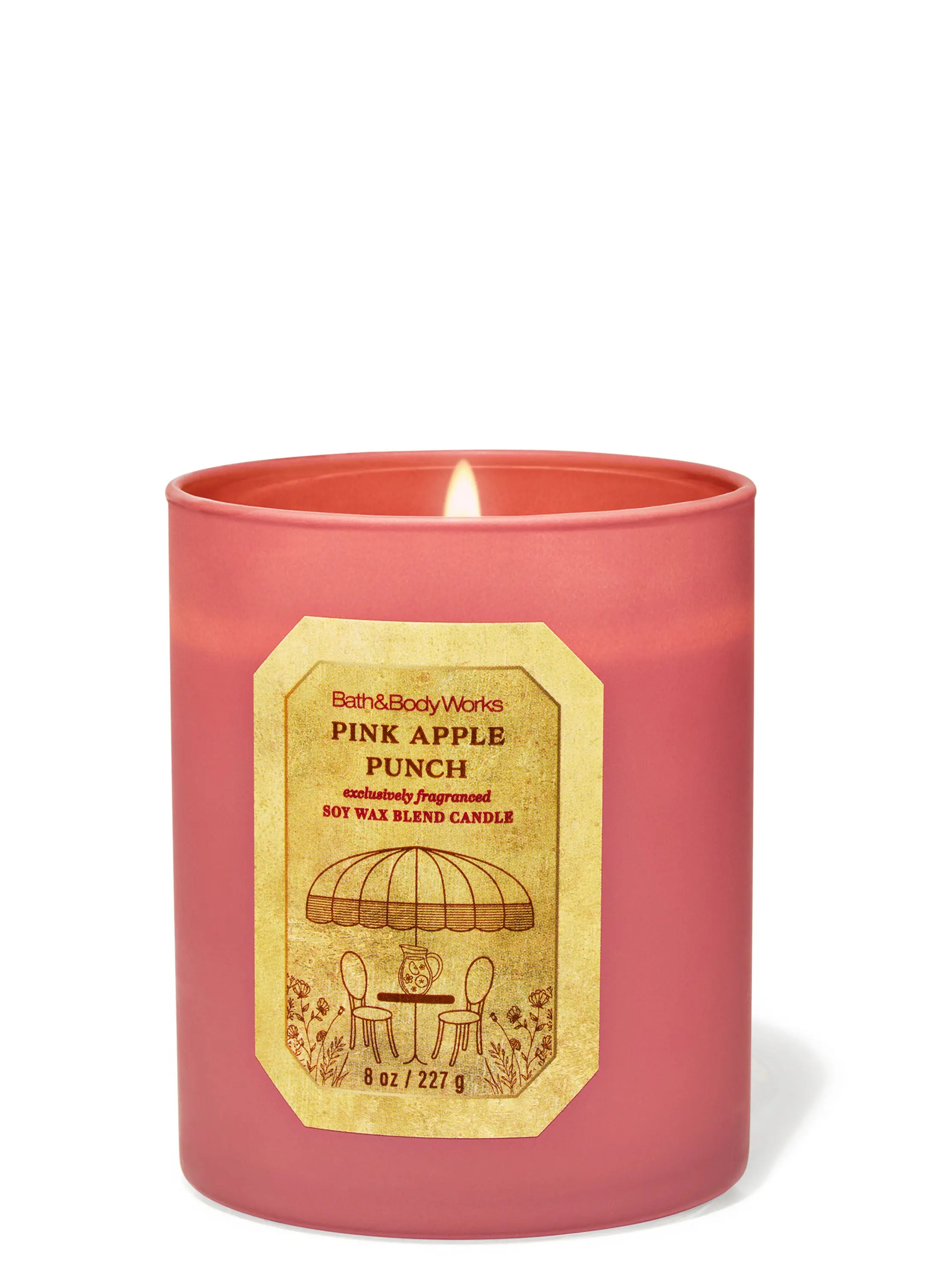 Pink Apple Punch Single Wick Candle