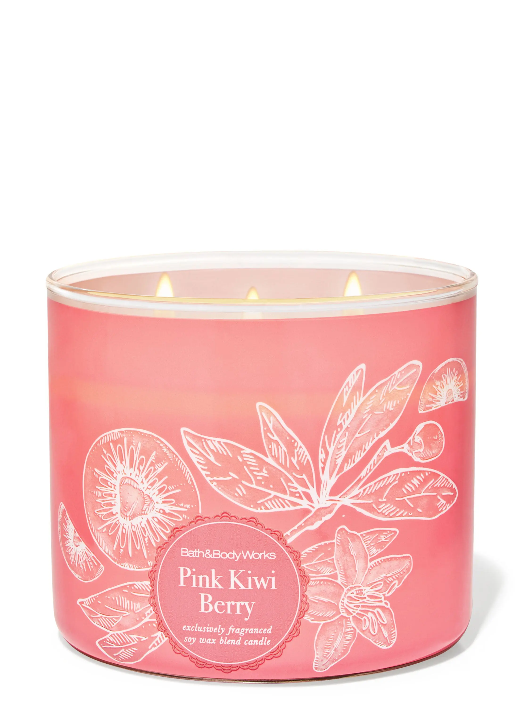 Pink Kiwi Berry 3-Wick Candle