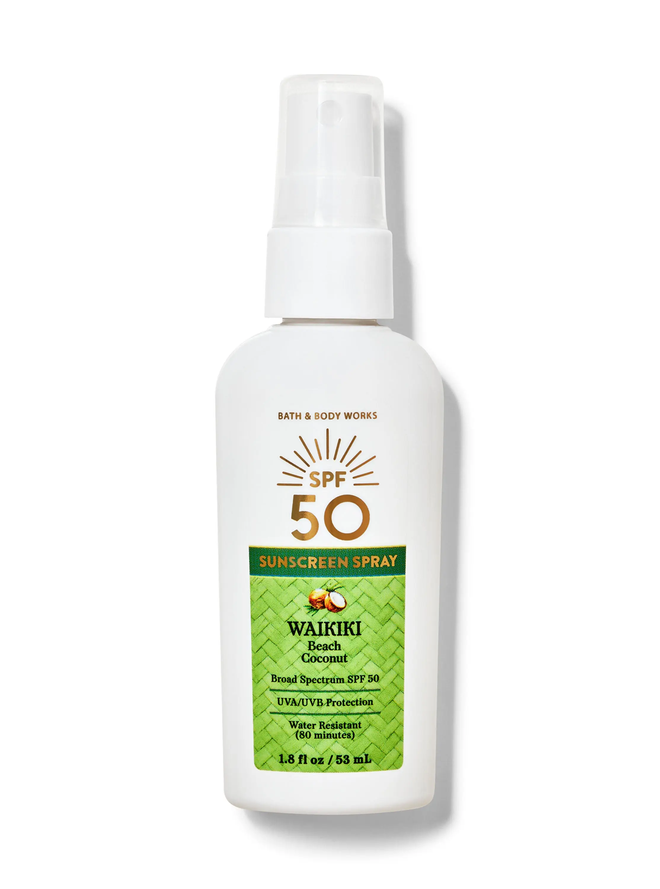 Waikiki Beach Coconut Travel Size SPF 50 Spray